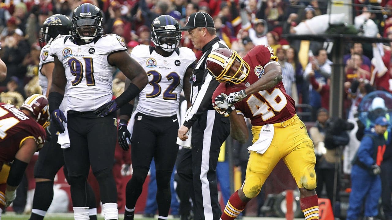 redskins vs ravens regular season