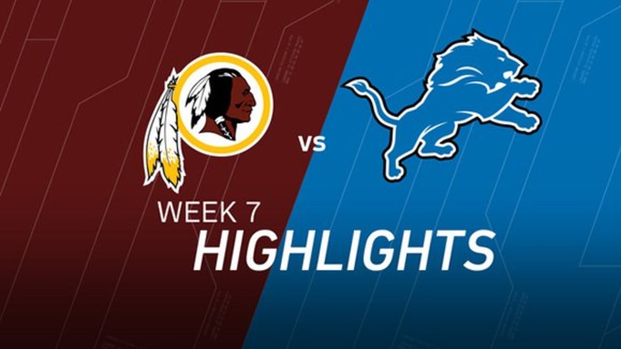 Lions vs. Redskins highlights