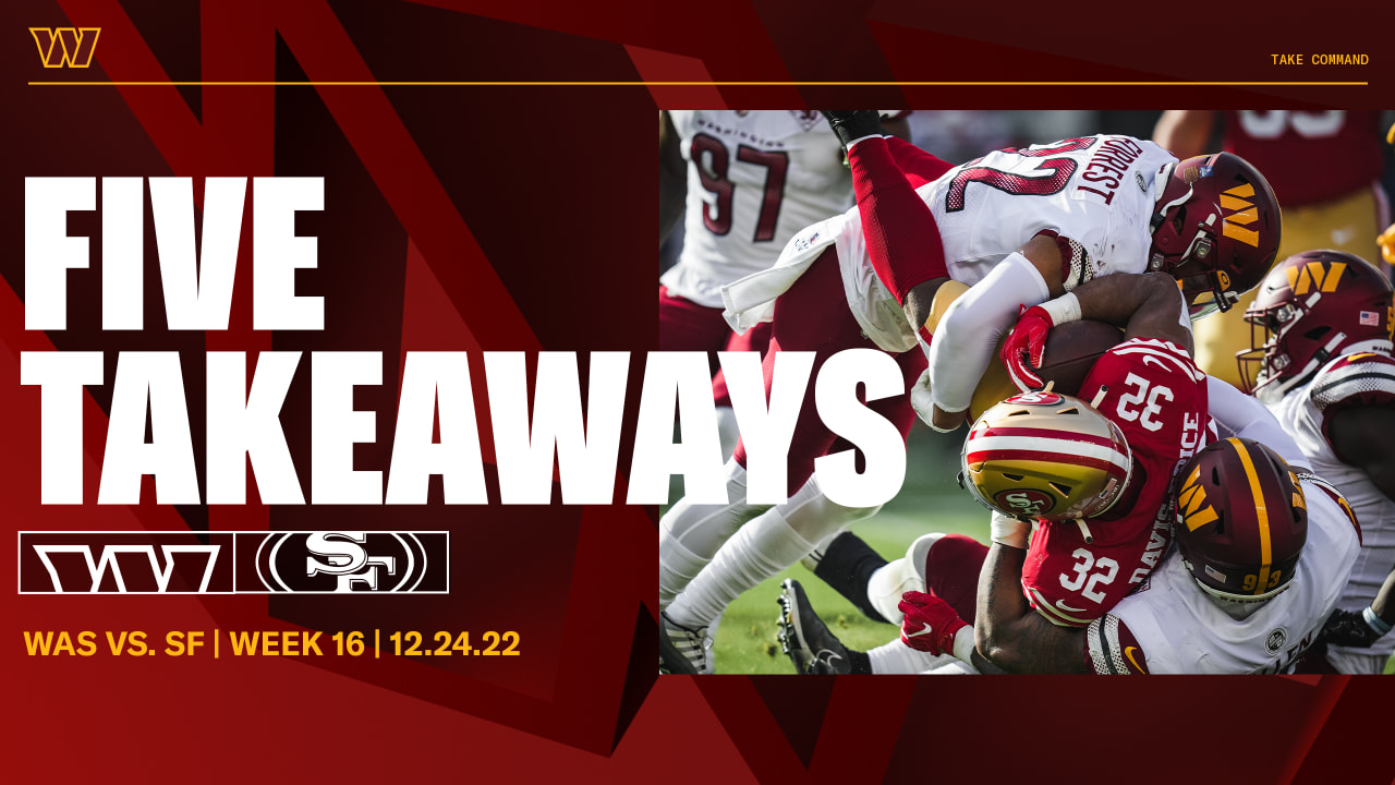 Ways to Watch and Listen: Washington Commanders vs. San Francisco 49ers  (Week 16)