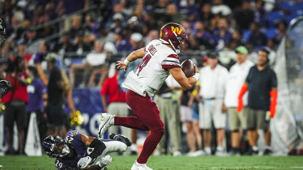 Commanders snap Ravens' 24-game preseason winning streak behind Sam Howell,  Joey Slye