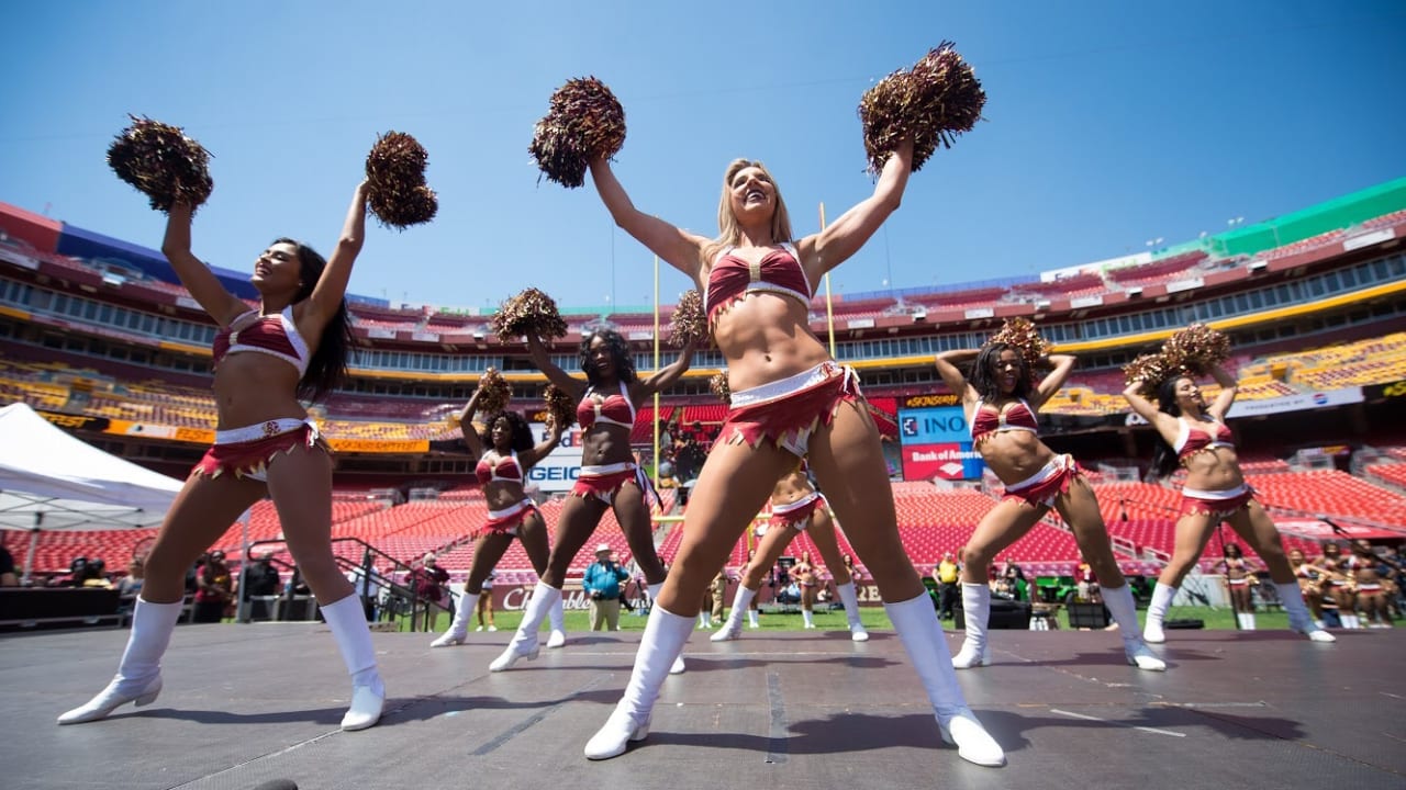 washington redskins cheerleader outfit