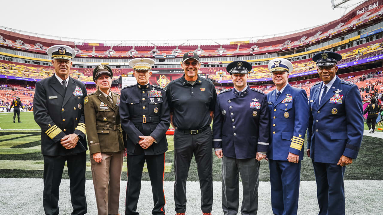 ‘Days like today are really powerful’ Commanders honor military community at Salute to Service game
