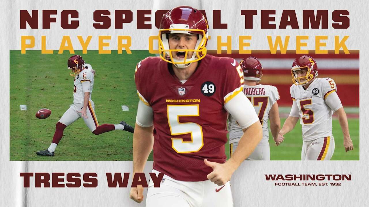 Tress Way Named NFC Special Teams Player Of The Week For 2nd Time