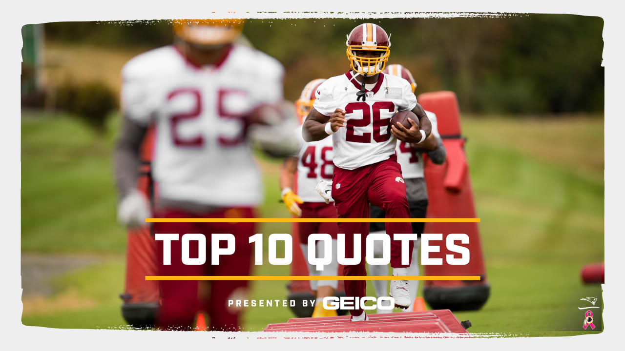 Top 10 Quotes: Redskins-Falcons Practice Week