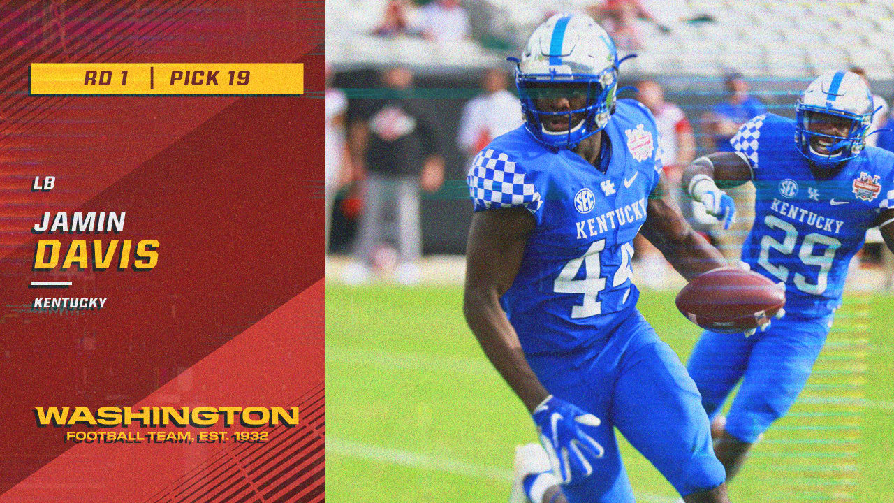 Jamin Davis to Washington Football Team in NFL Draft: Kentucky Wildcats  news and views - A Sea Of Blue