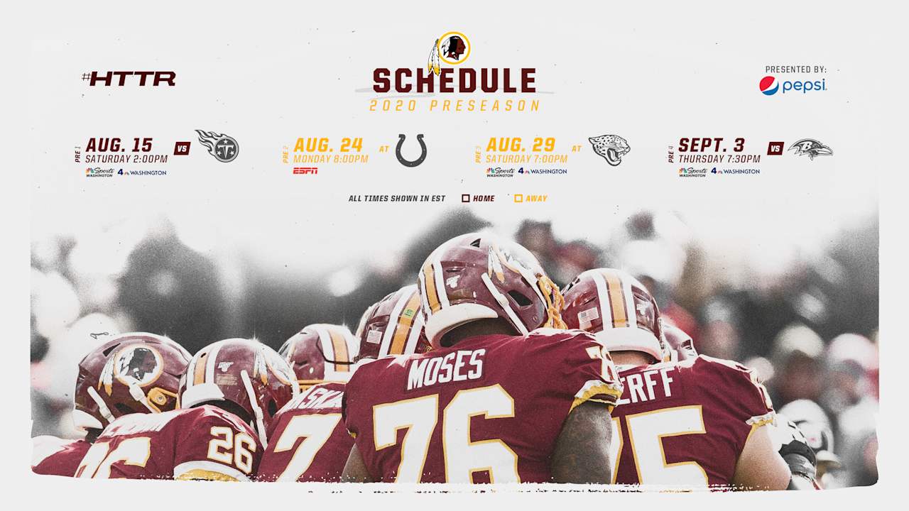 redskins pre season