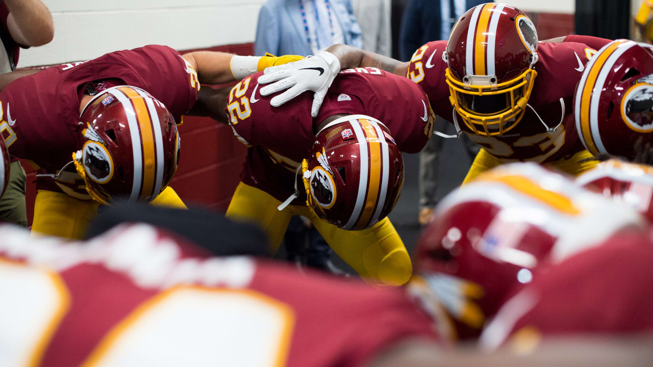 Redskins punting from the goaline against the colts around 1964