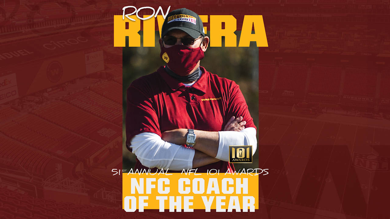 Ron Rivera Named NFC Coach of the Year By NFL 101 Awards