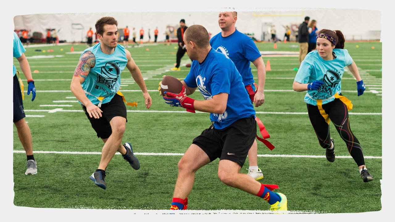 First Responders Compete In Flag Football Tournament At Redskins Park