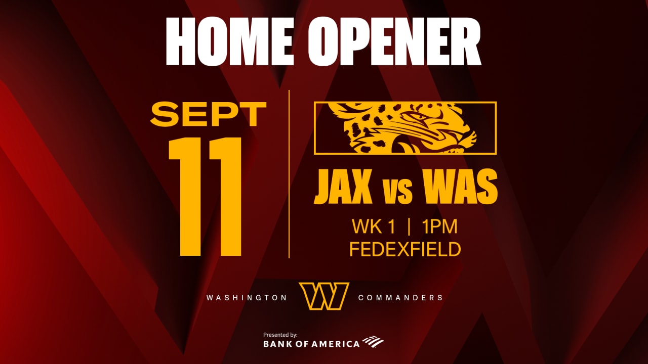 Jacksonville Jaguars vs. Washington Commanders, 2022 NFL Season Week 1