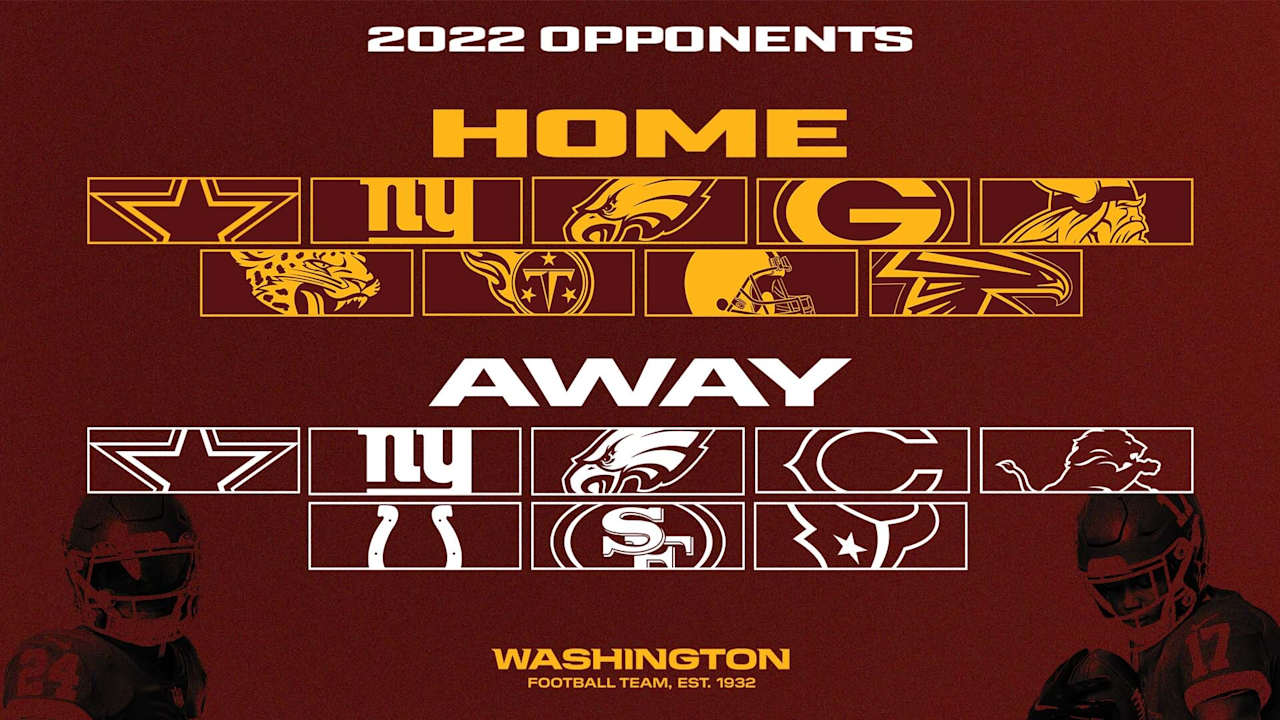 2022-2023 Washington Commanders Wallpaper Schedule