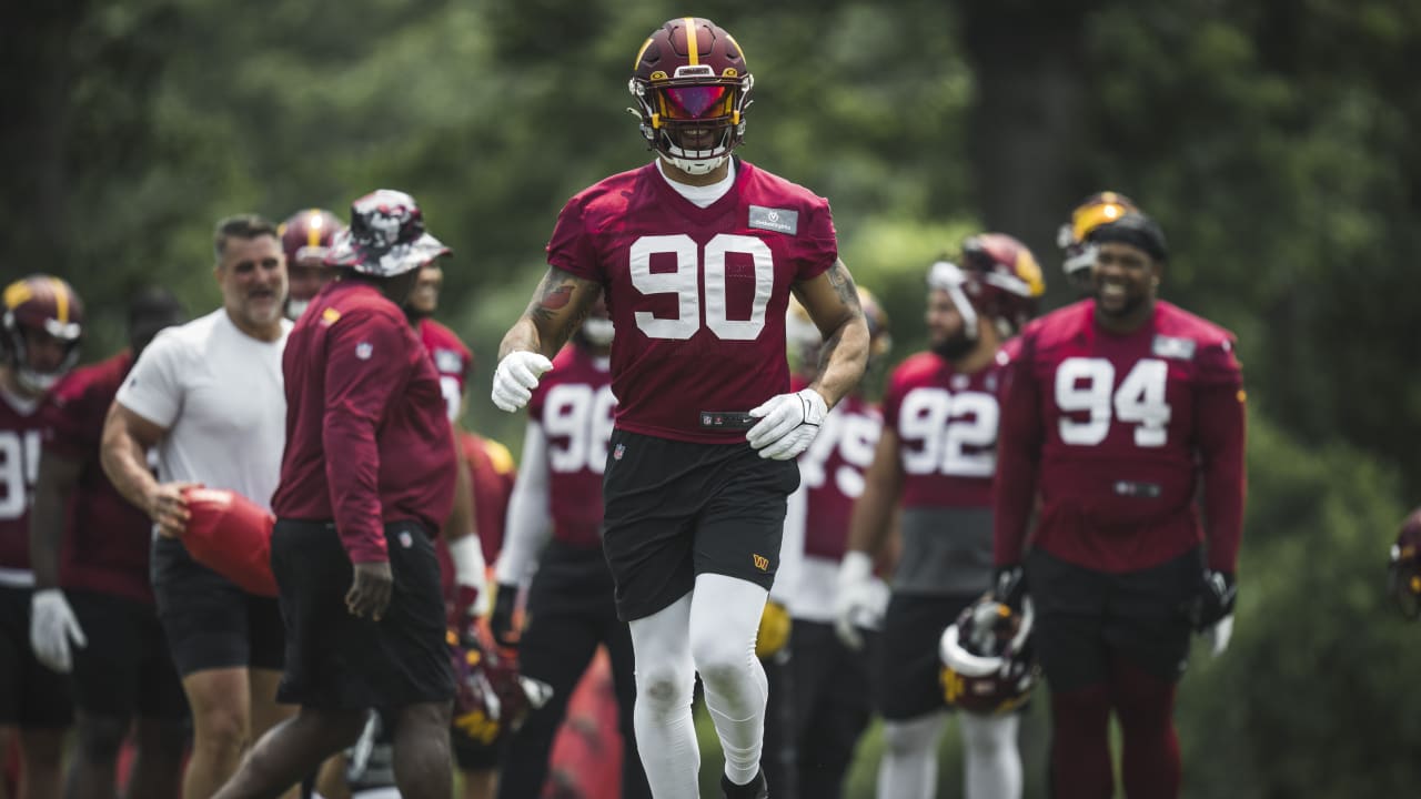 Washington Commanders Sam Howell, Montez Sweat, and Chase Young