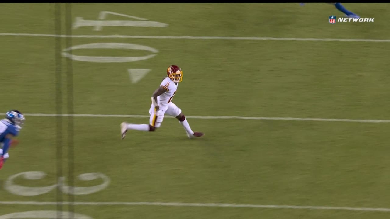 Washington Football Team rookie wide receiver Dyami Brown defeats double  coverage with a 48-yard snag on Washington quarterback Taylor Heinicke's  deep shot