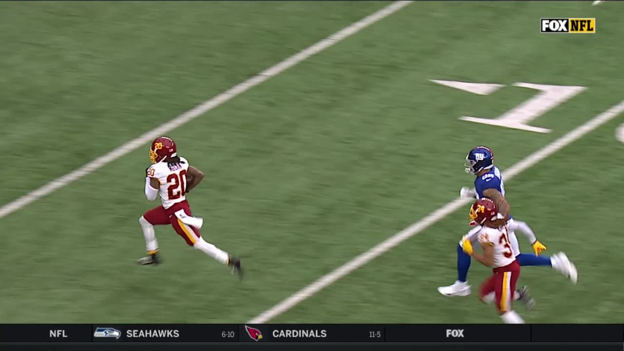 Antonio Gibson Finds Open Field for 40-Yd Gain! 