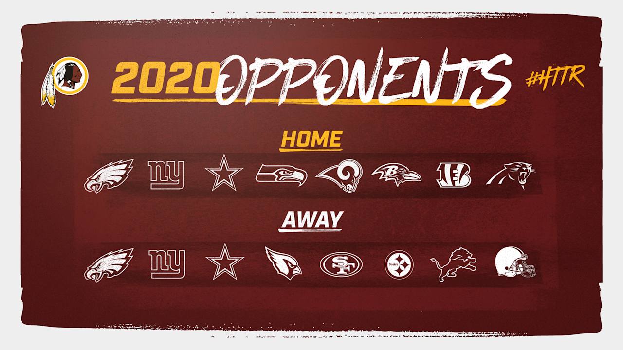 redskins upcoming schedule