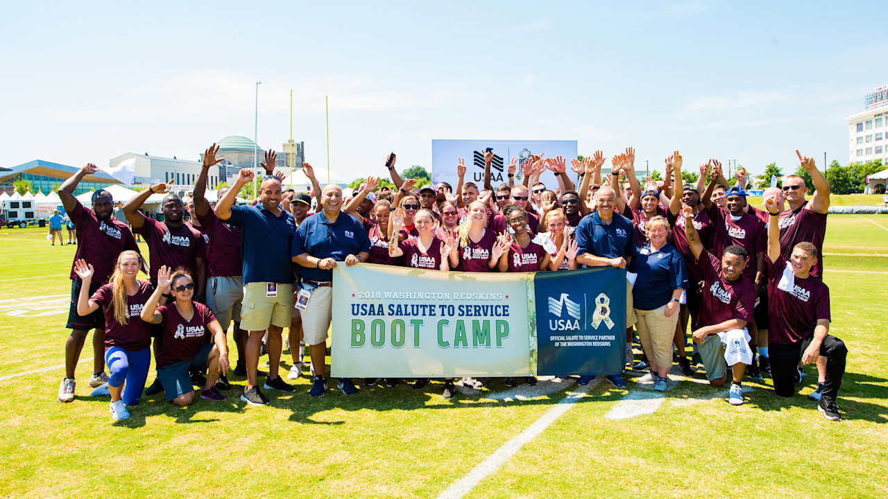 Earlier this week we held another @NFL #SaluteToService Boot Camp with the  Washington @Commanders, where active duty military were invited…