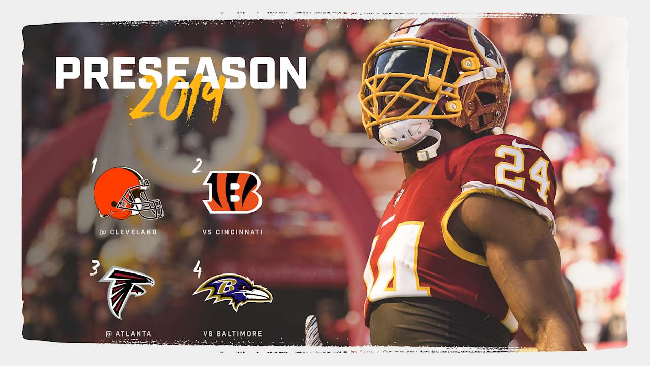 Redskins Announce 2019 Preseason Schedule