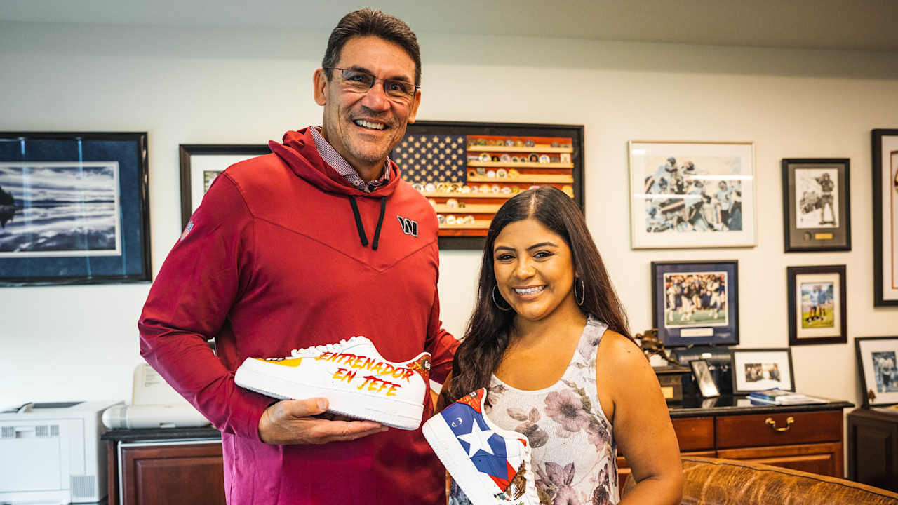 WATCH: Coach Ron Rivera surprises Commanders' four Pro Bowl selections