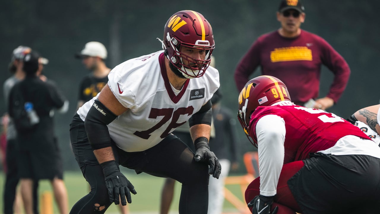 Washington offensive tackle Sam Cosmi had a strong NFL debut