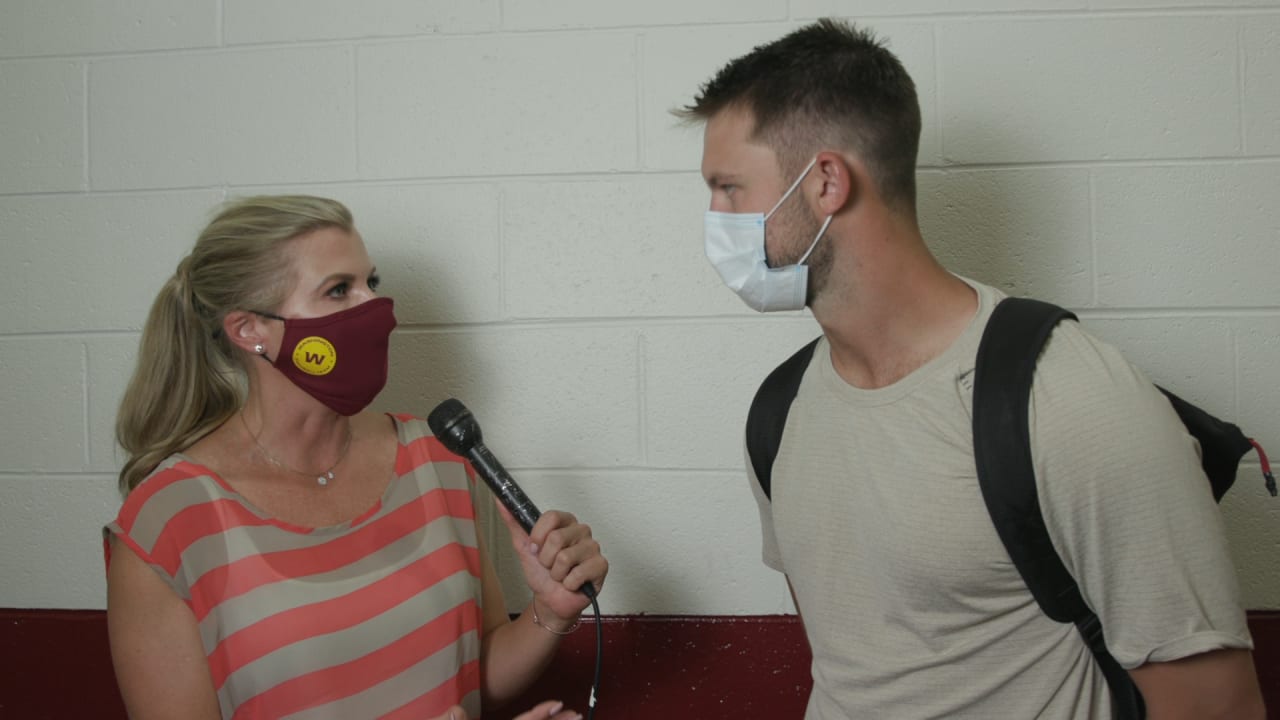 Back in the starting lineup, QB Taylor Heinicke chats with Julie