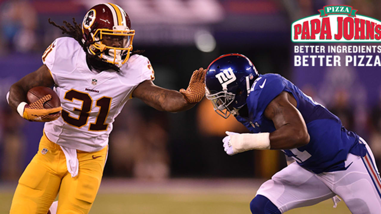 s Redskins-Giants 2016 Week 3 showdown at MetLife Stadium. 