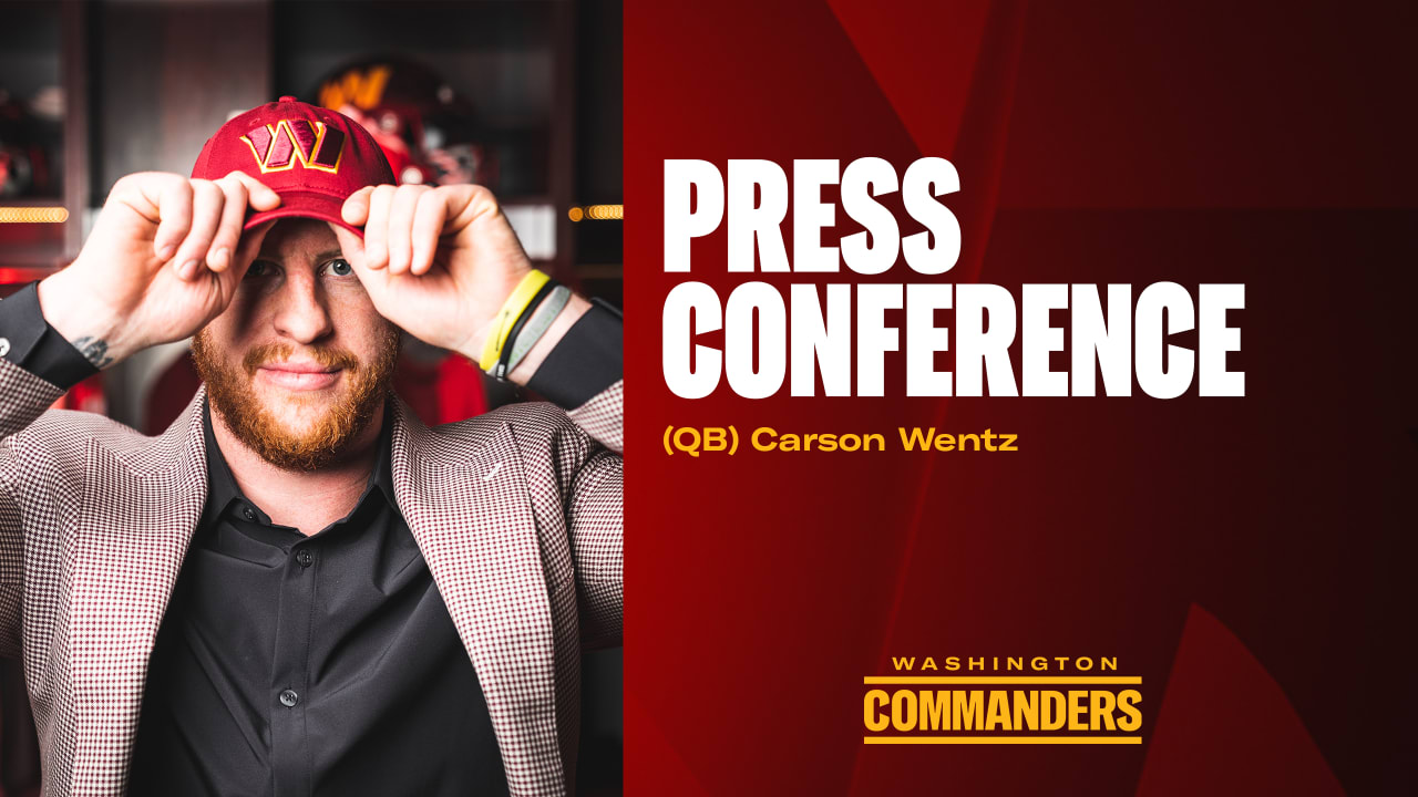 The Internet is RIPPING Carson Wentz's Commanders Press Conference