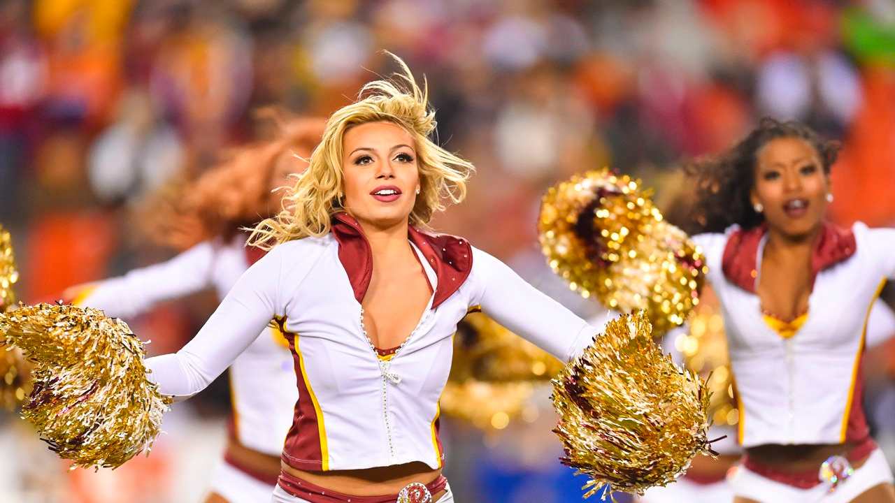 redskins cheerleader uniform