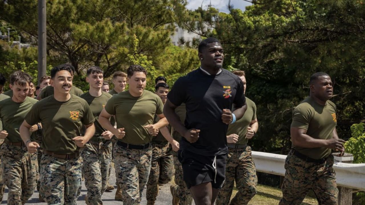 Panthers host military service members at NFL training camp