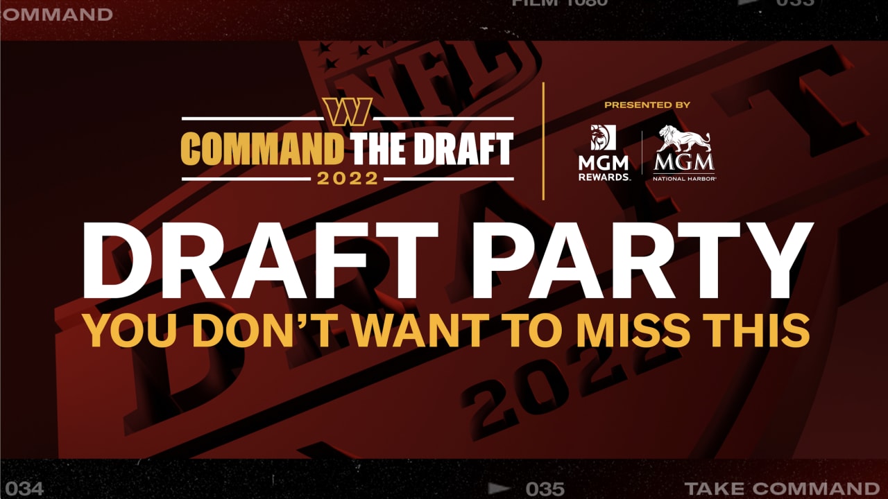 Washington Commanders announce 2022 NFL Draft Party on Thursday