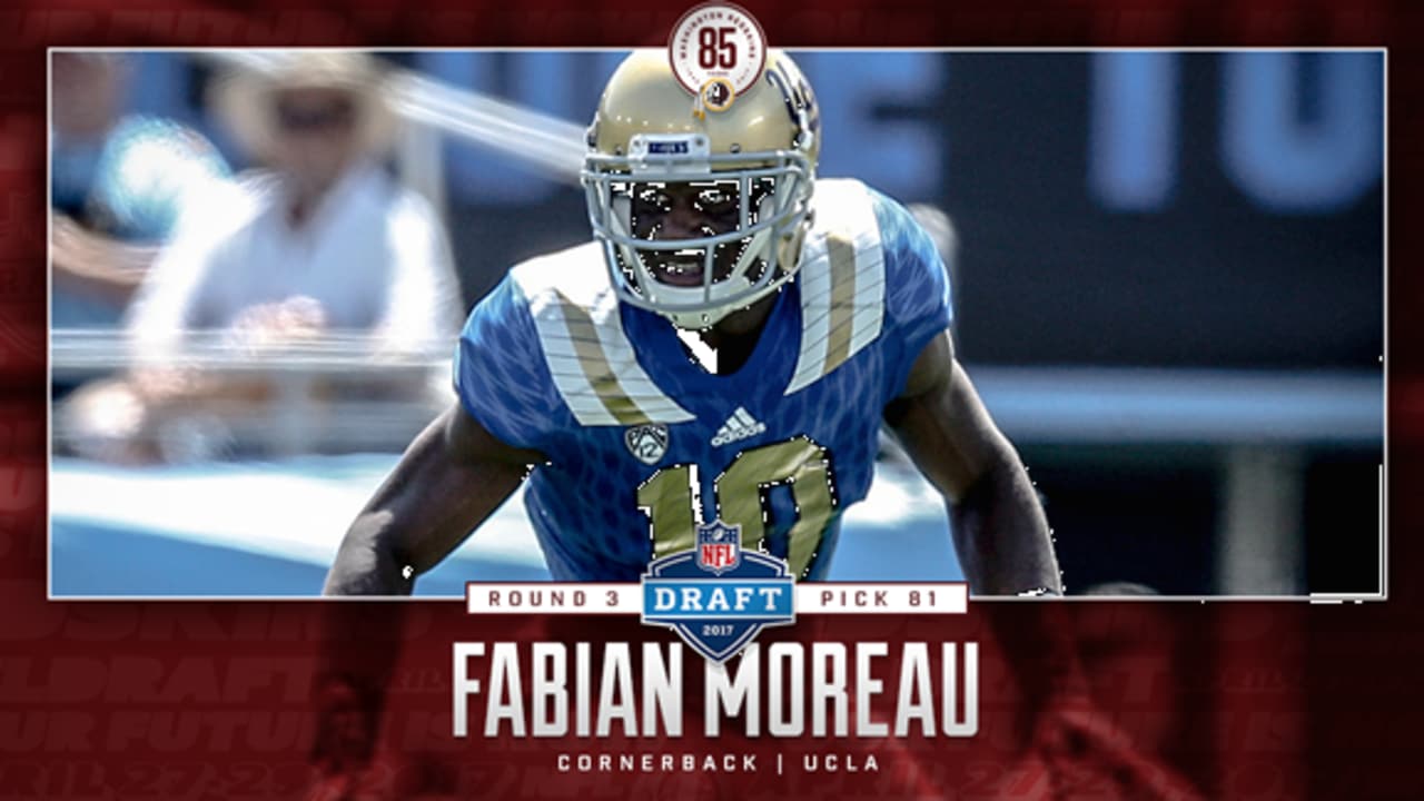 UCLA Football on X: With the 81st overall pick the @Redskins select Fabian  Moreau. #NFLBruins l #NFLDraft  / X