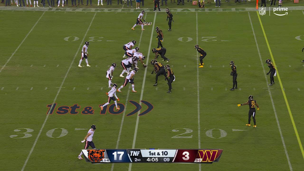 Commanders sniff out Bears' screen attempt for sack