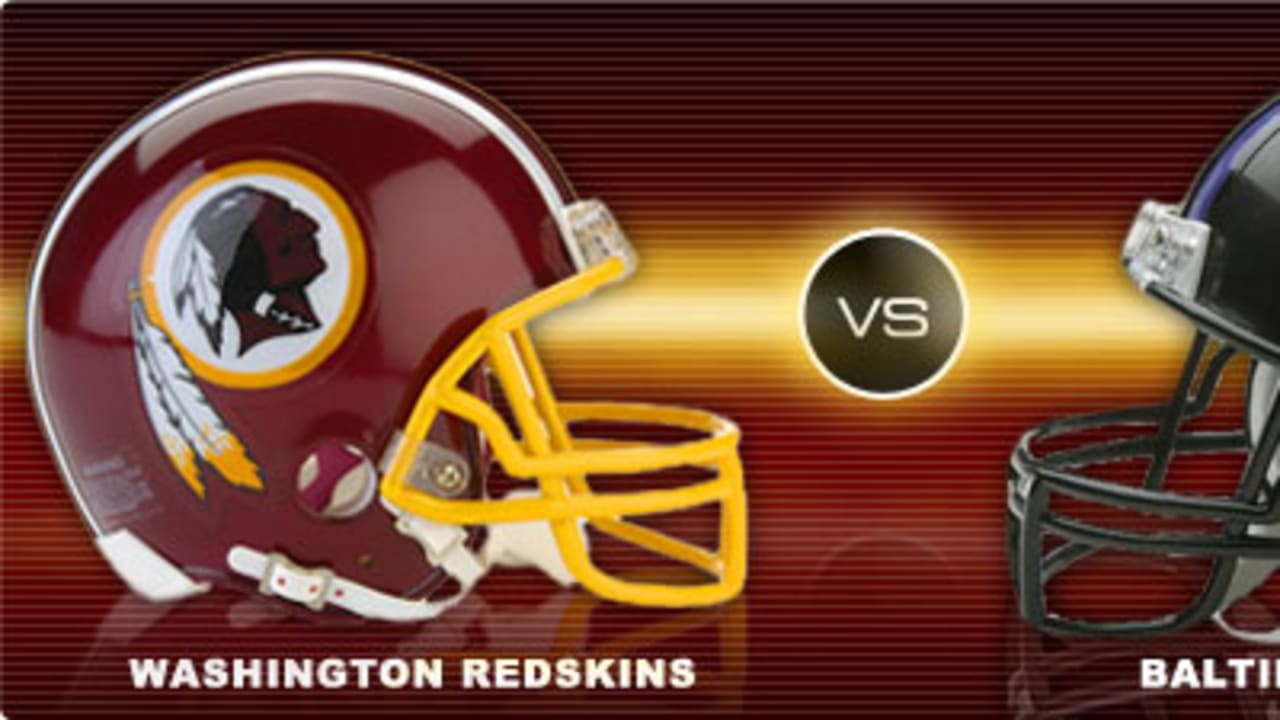 Washington Redskins and Baltimore Ravens square off in NFL