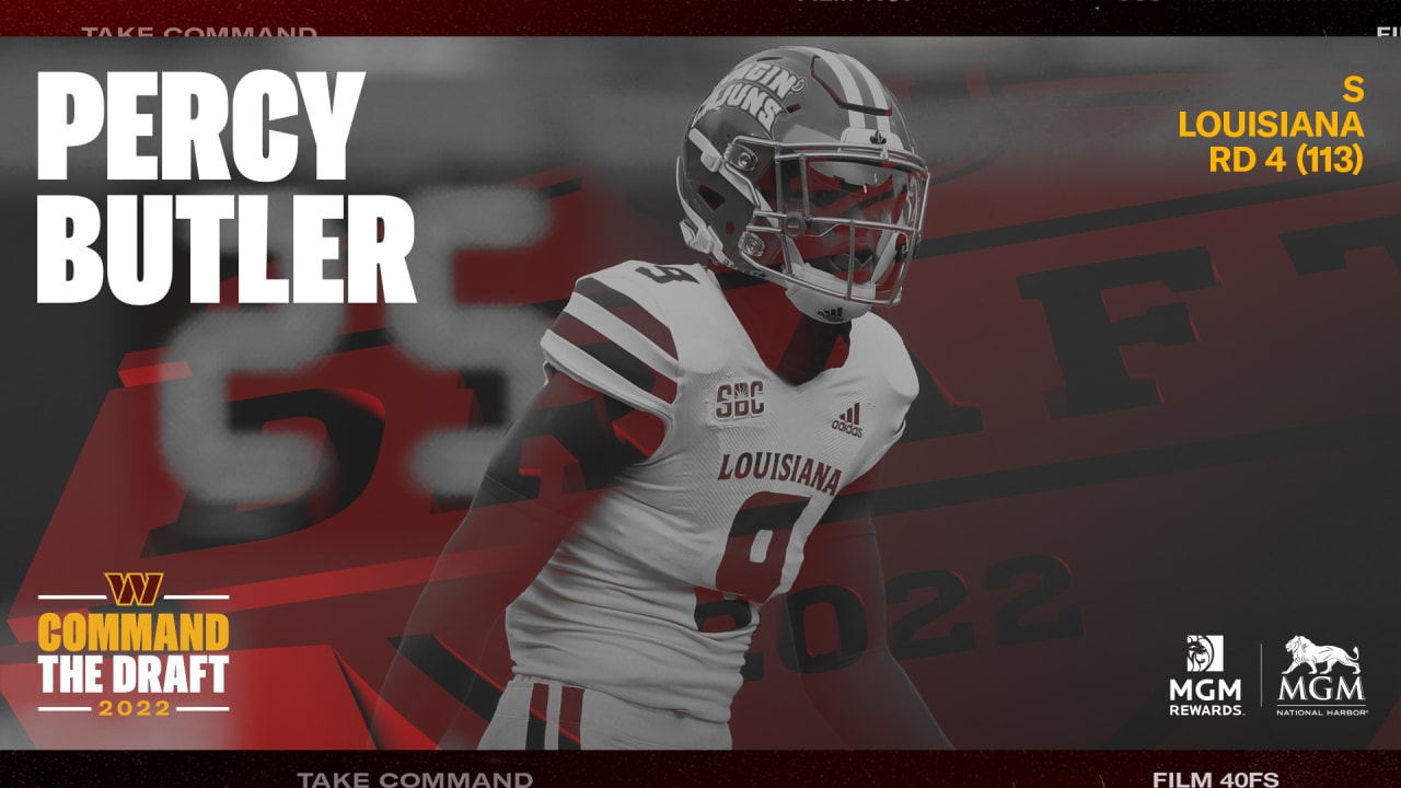 Commanders select Louisiana safety Percy Butler No. 113 overall in 2022 NFL  draft