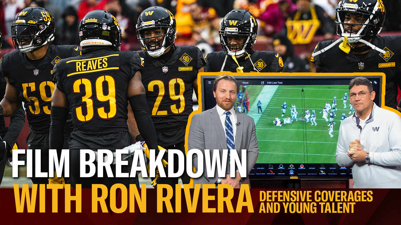Film Breakdown with Ron Rivera Defensive review and Commanders coverage