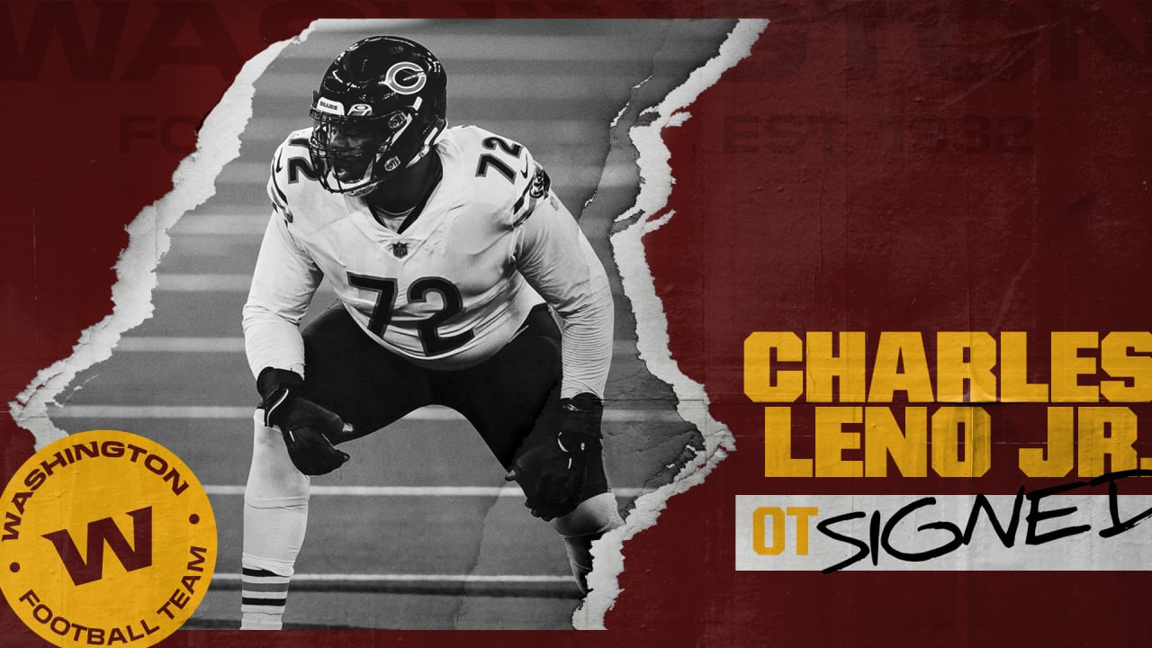 Washington Commanders offensive tackle Charles Leno Jr. at the