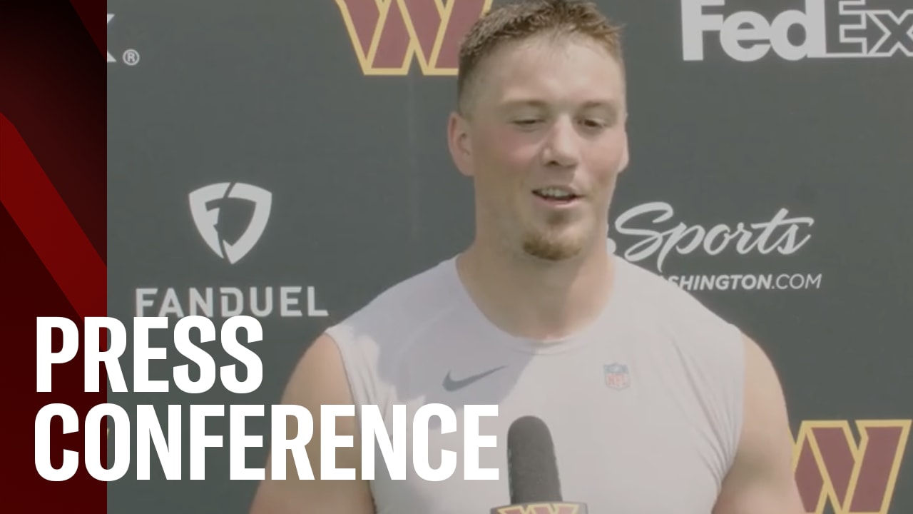 Press Conference: TE John Bates During Rookie Minicamp