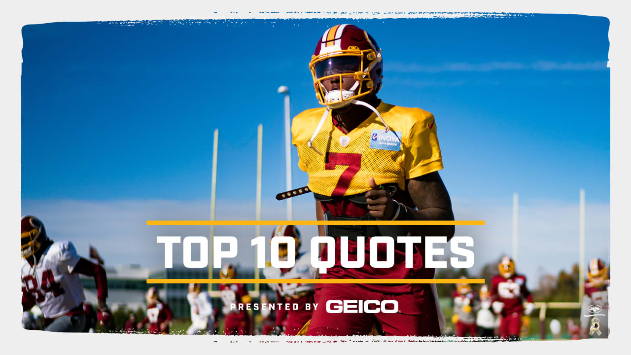 Top 10 Quotes: Redskins-Jets Practice Week