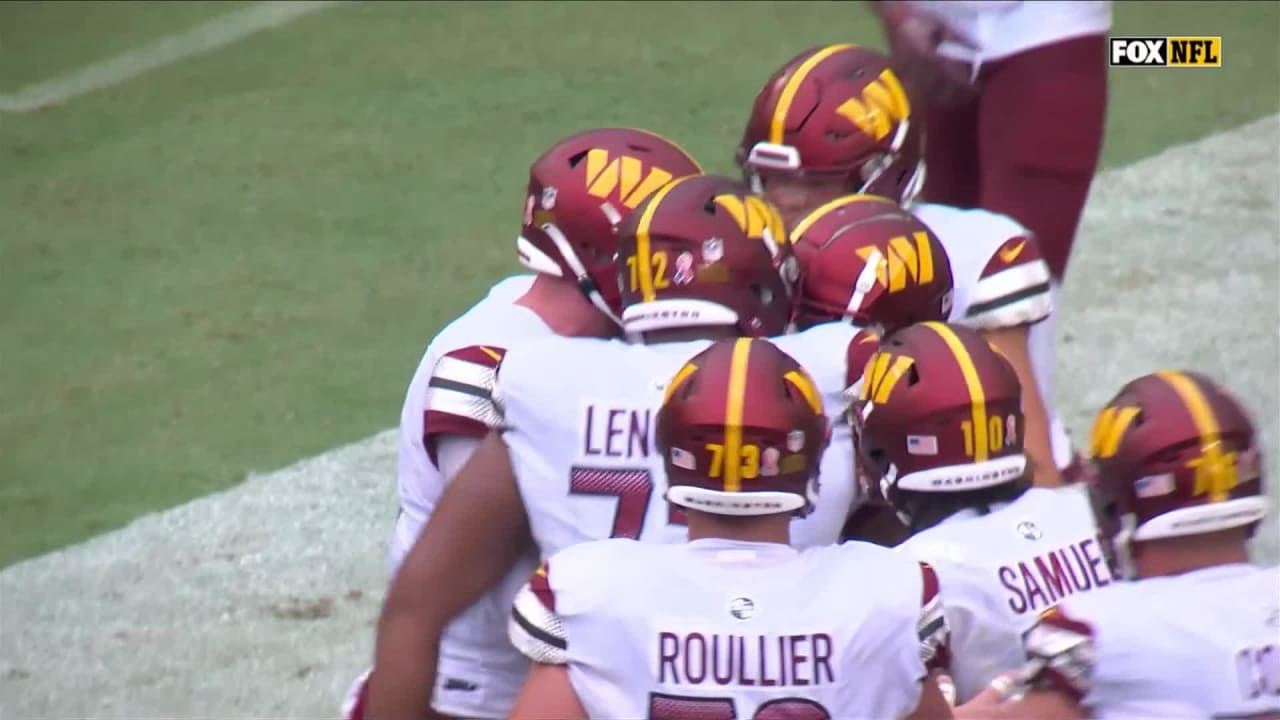 Jahan Dotson hauls in Wentz's 24-yard beauty for the go-ahead TD with