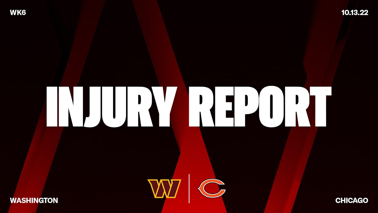 Commanders vs Bears injury report: Will Jaylon Johnson play today