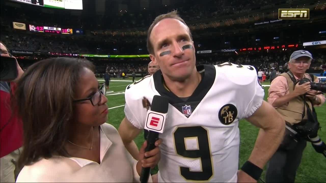 Photos: Drew Brees gives hugs, talks football at grand opening of