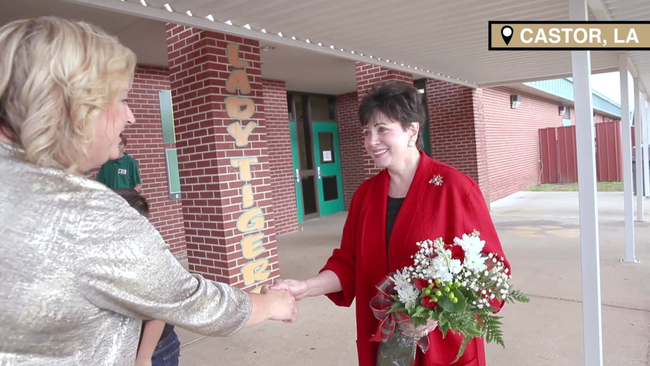 Saints Owner Mrs. Gayle Benson Visits Lafayette - 'The Gift'