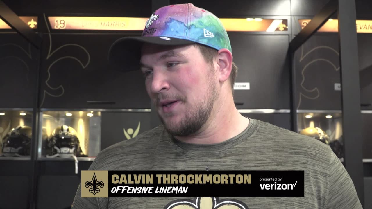 New Orleans Saints offensive lineman Calvin Throckmorton on Juwan