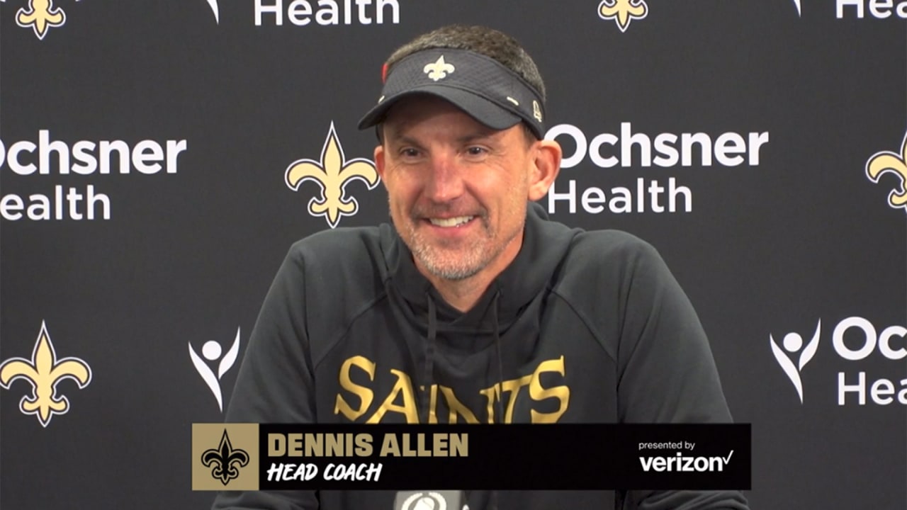 New Orleans Saints Head Coach Dennis Allen On Playing Ravens On MNF ...