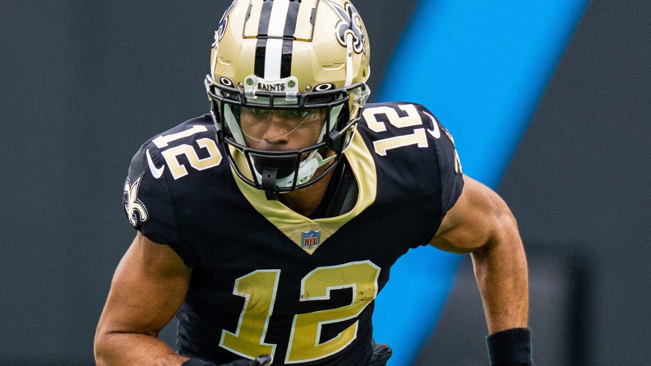 Chris Olave represents New Orleans Saints at NFLPA Rookie Premiere