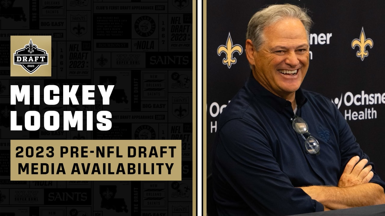 WATCH LIVE: Saints General Manager Mickey Loomis on draft