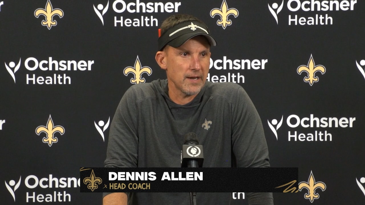 Dennis Allen Talks Practice Squad Additions | New Orleans Saints