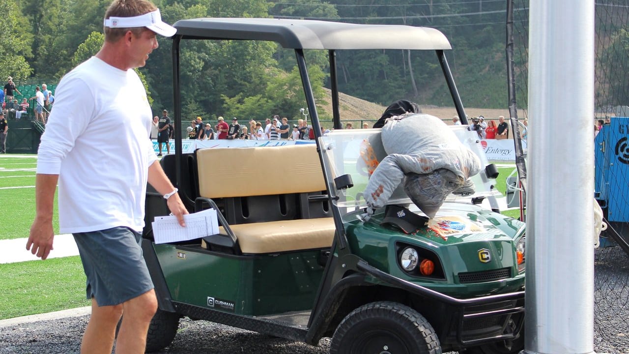 Drew Brees pulls Golf Cart prank on Sean Payton