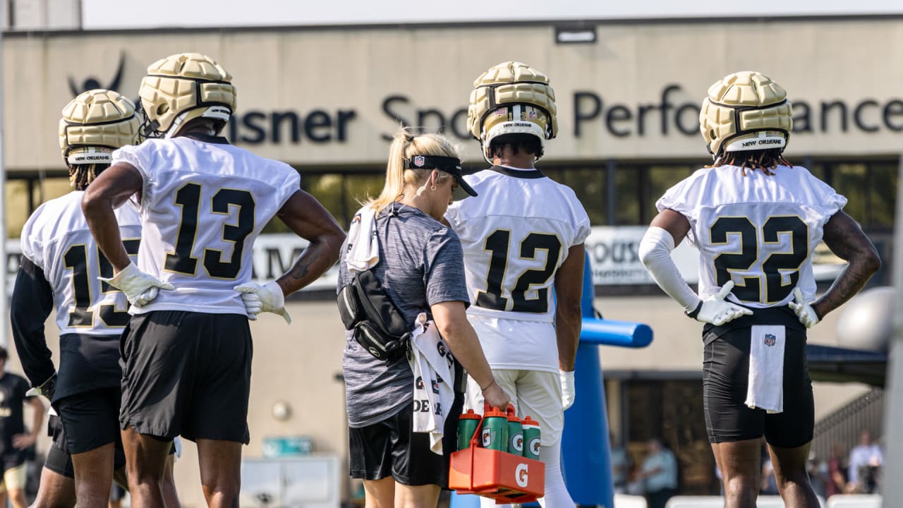 Carl Granderson talks defensive line coach, his advice for rookies on Day  10 of Saints Training Camp 2023