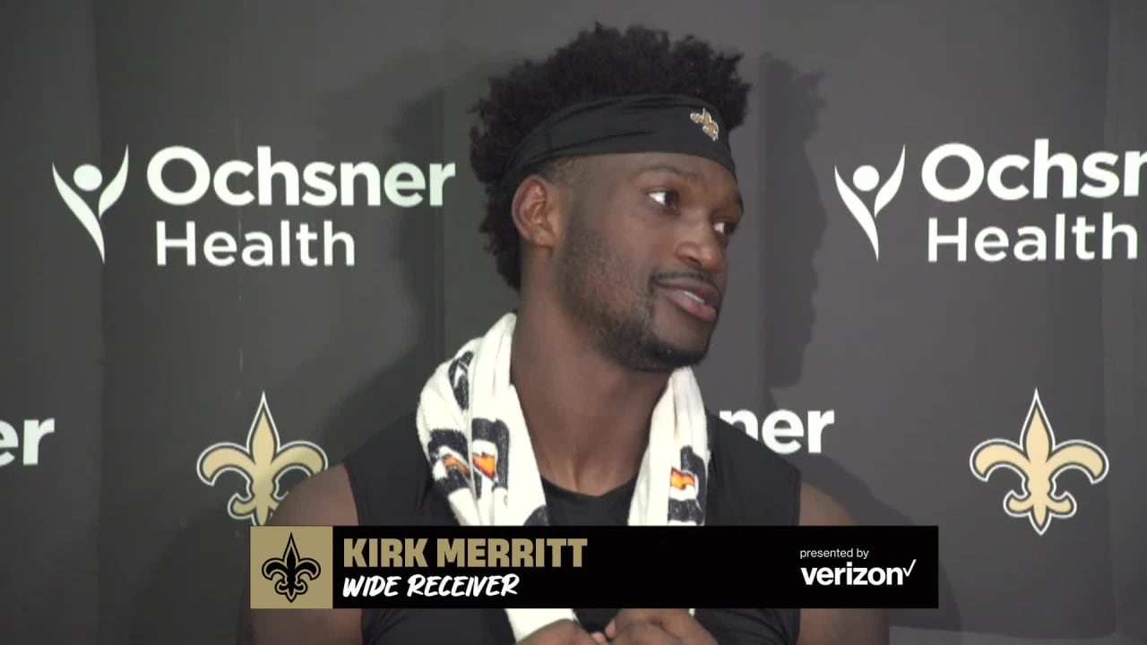 BRPROUD  Saints wide receiver Kirk Merritt is taking snaps as running back