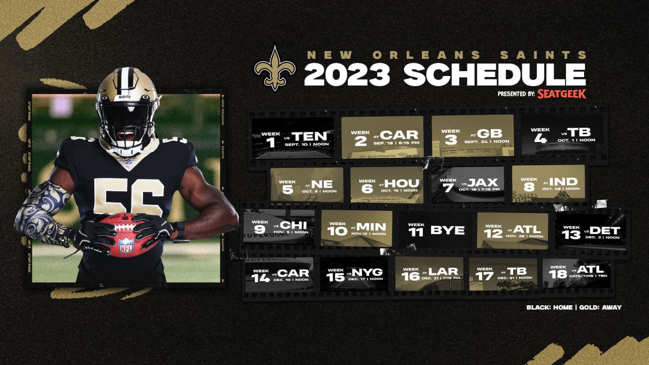 do the new orleans saints play tonight